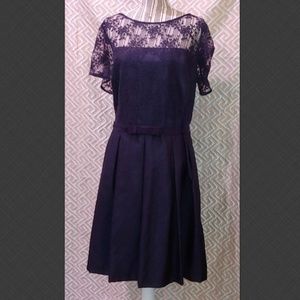 Taylor Woman Navy Blue Cocktail Dress